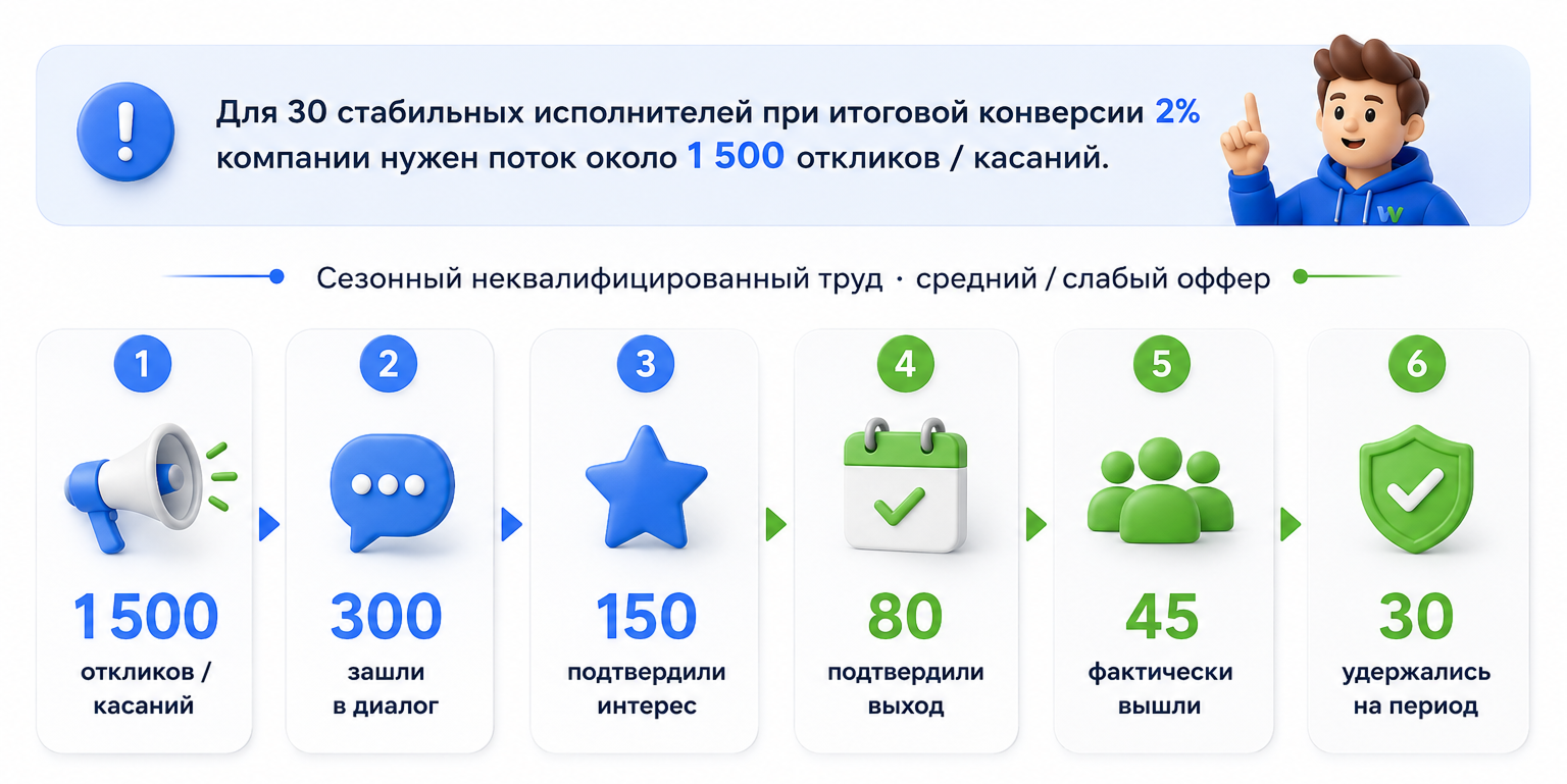сезонный наем, сезонный найм, кадровый голод