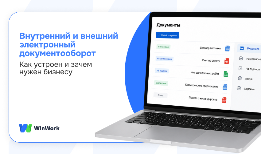 внутренний документооборот, внешний документооборот, эдо, внутренний и внешний электронный документооборот